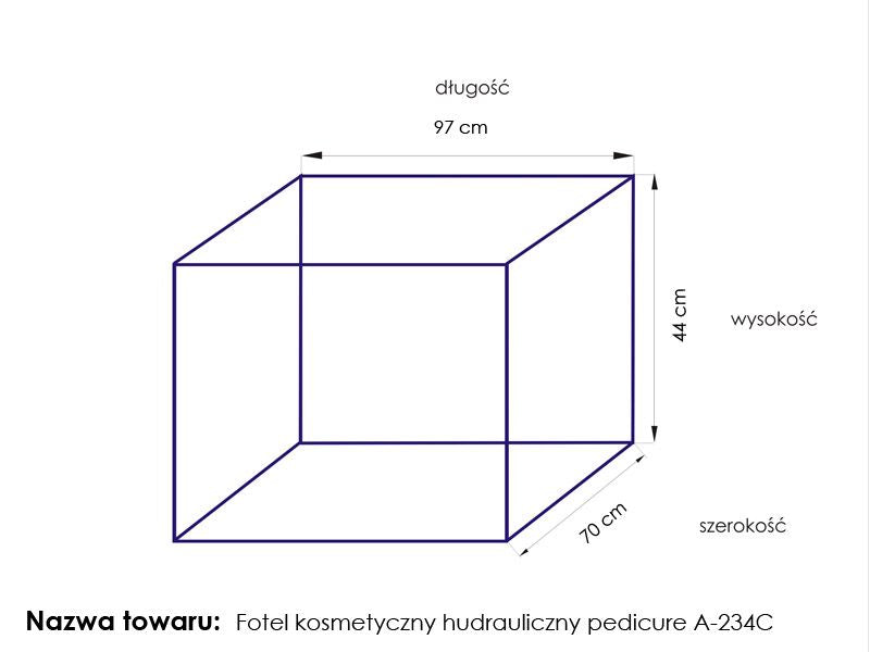 Hydraulische kosmetikliege a 234c pedi weiss