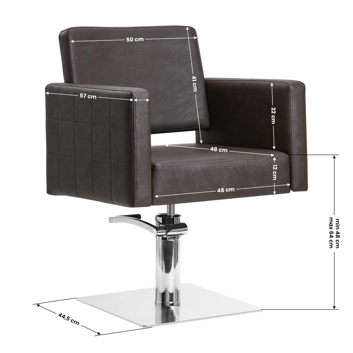 Gabbiano Friseurstuhl Ankara braun