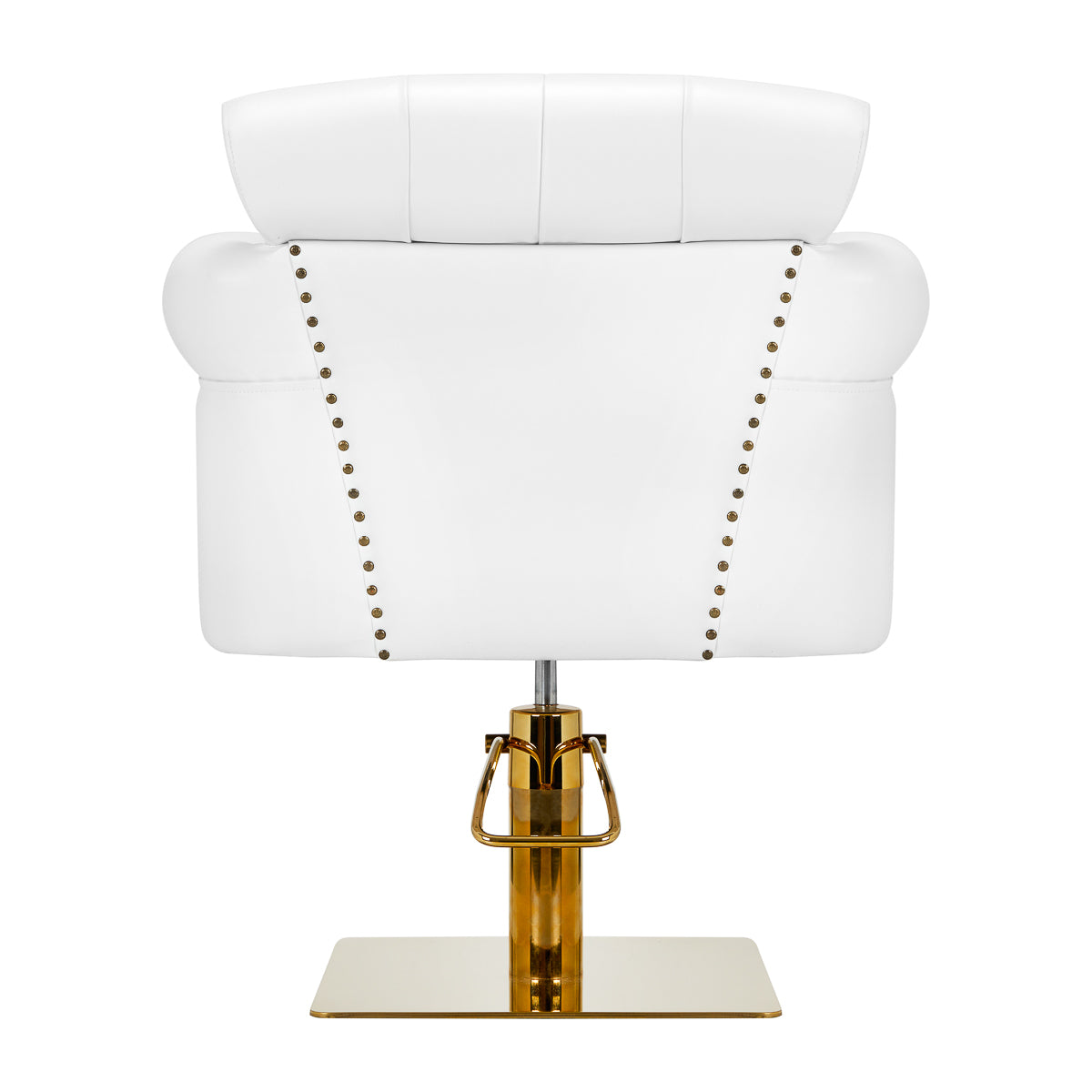 Gabbiano Friseurstuhl de Luxe weiß-gold