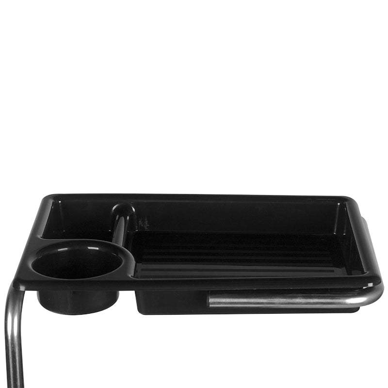 Beistellwagen / kosmetikhocker für pediküre 16 plus black/white