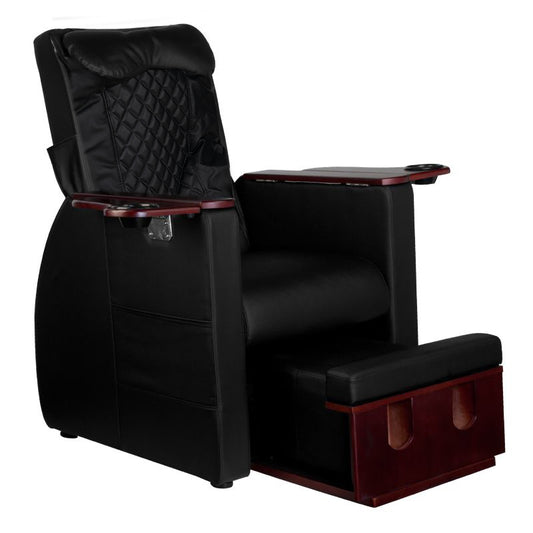 Fusspflegestuhl pediküre spa mit rückenmassagefunktion azzurro 101 schwarz
