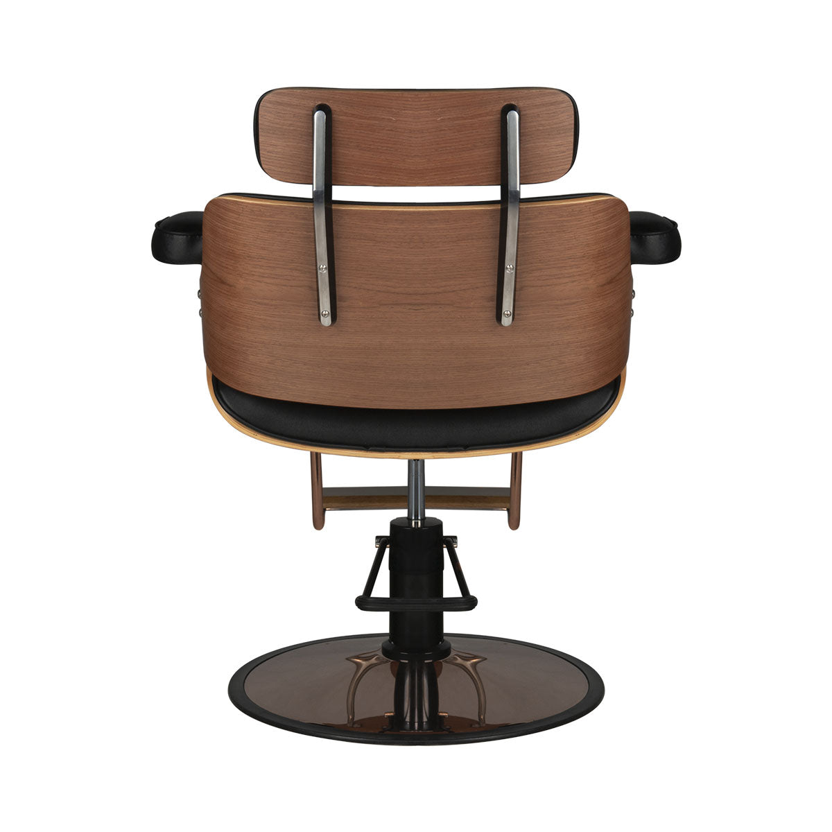 Gabbiano friseurstuhl florenz nussbaum schwarz