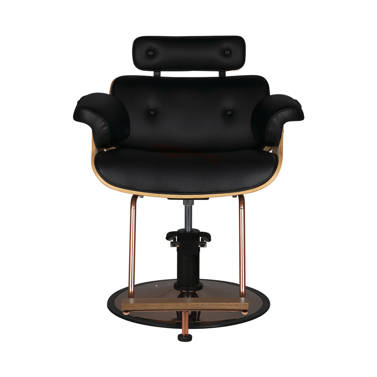 Gabbiano friseurstuhl florenz nussbaum schwarz