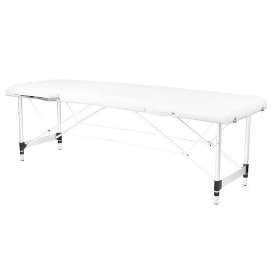 Klapp-massageliege alu komfort 2-teilig white