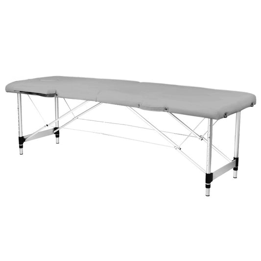 Klapp-Massageliege Alu Komfort 2-teilig Grau
