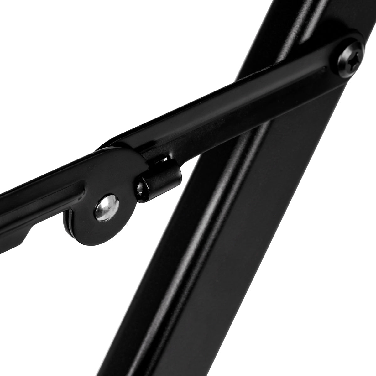 Klappbarer Schminkstuhl Aluminium schwarz