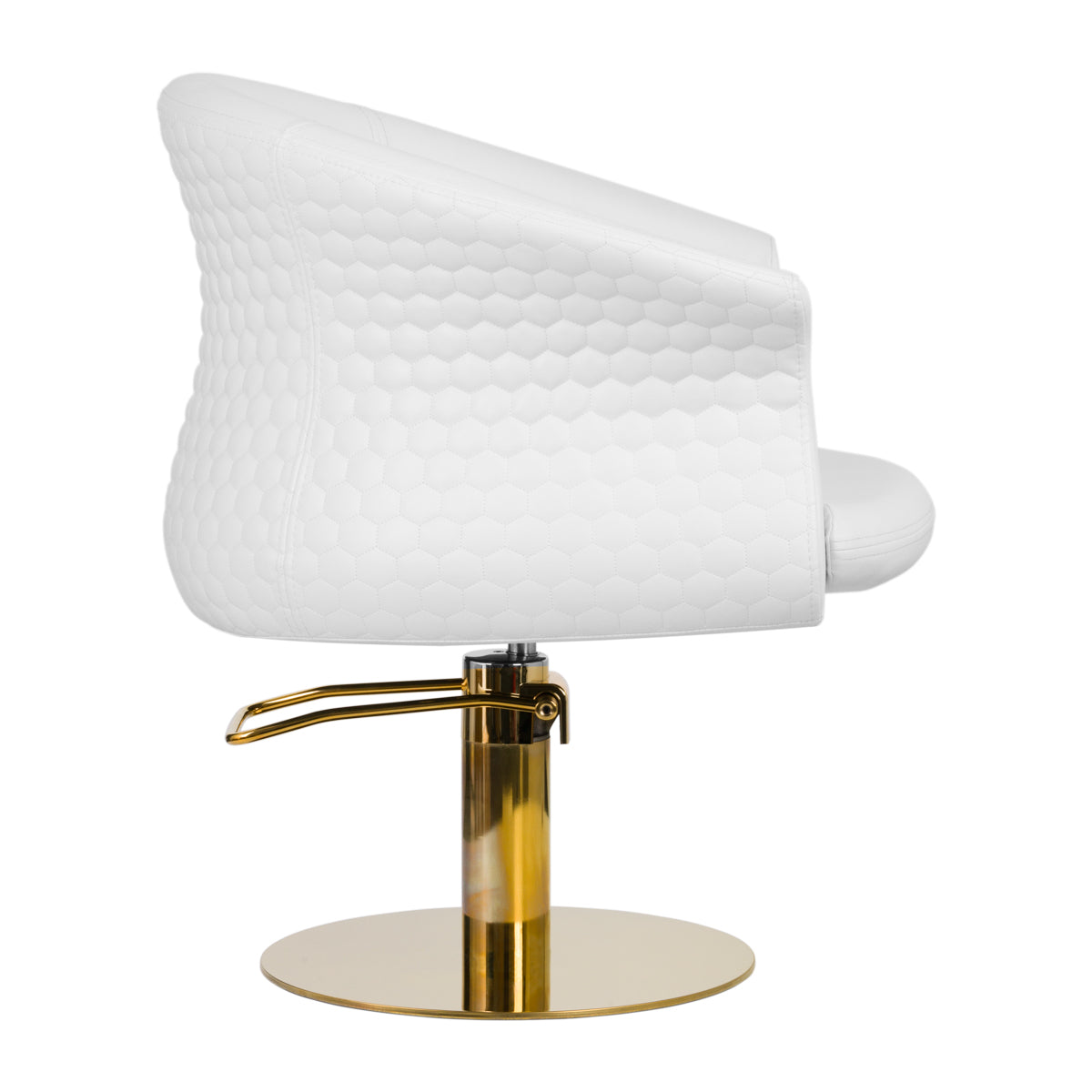 Gabbiano Friseurstuhl Wersal gold weiß