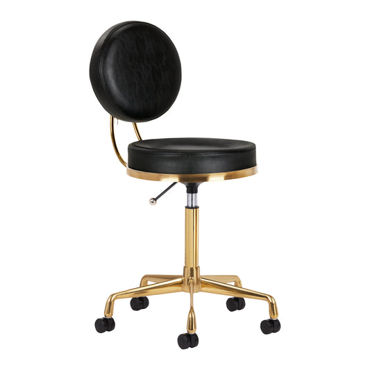 KOSMETIKHOCKER H5 GOLD SCHWARZ