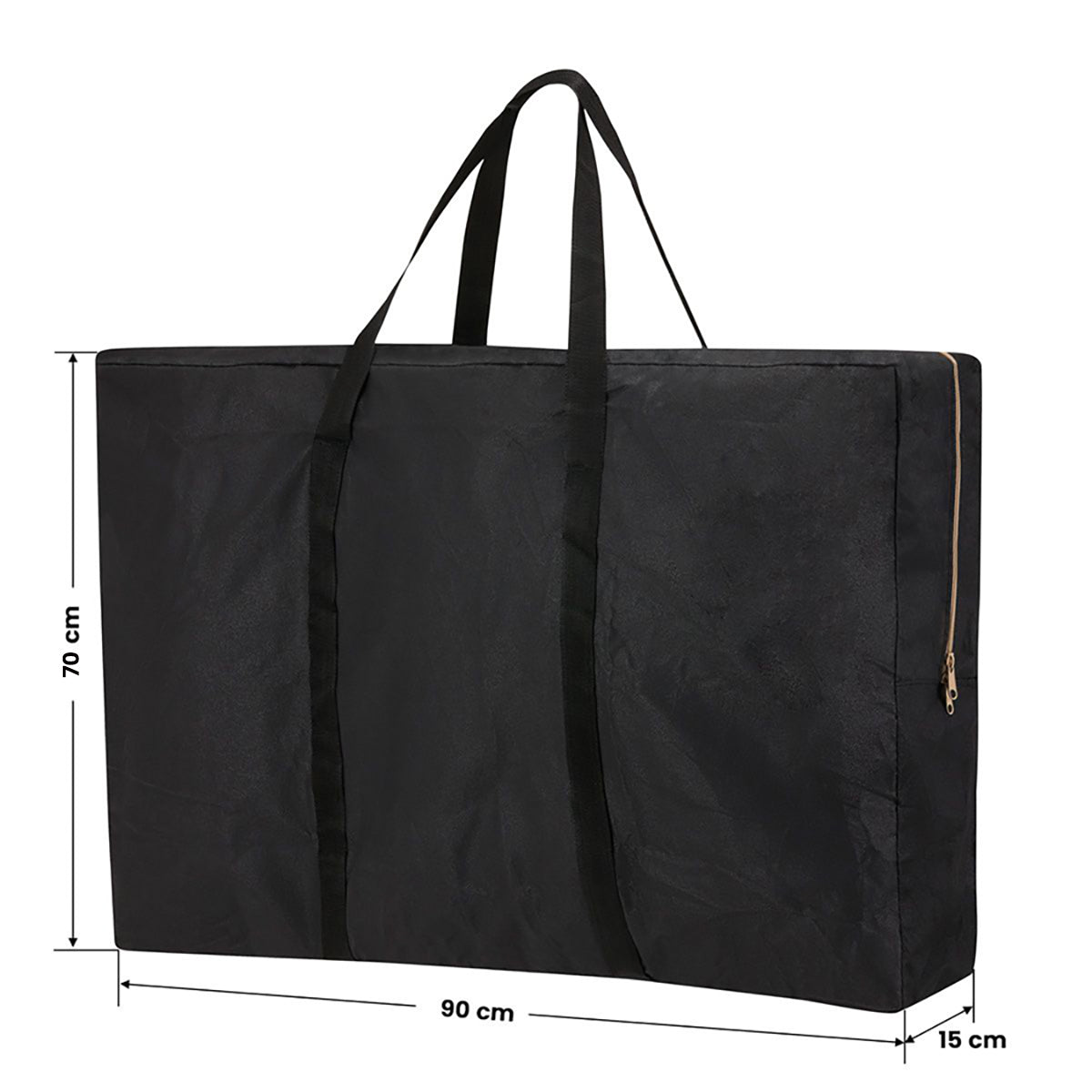 MASSAGELIEGE AUS HOLZ KLAPPBAR COMFORT ACTIV FIZJO LUX 2-SEKTIONEN 190X70 SCHWARZ