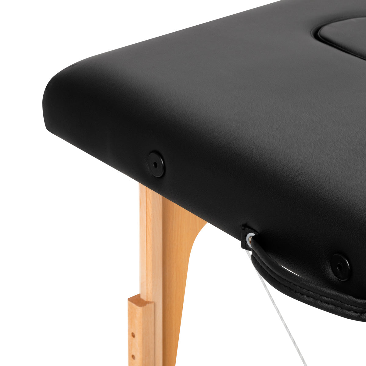 MASSAGELIEGE AUS HOLZ KLAPPBAR KOMFORT ACTIVFIZJO LUX 3-SEKTIONEN 190X70 SCHWARZ