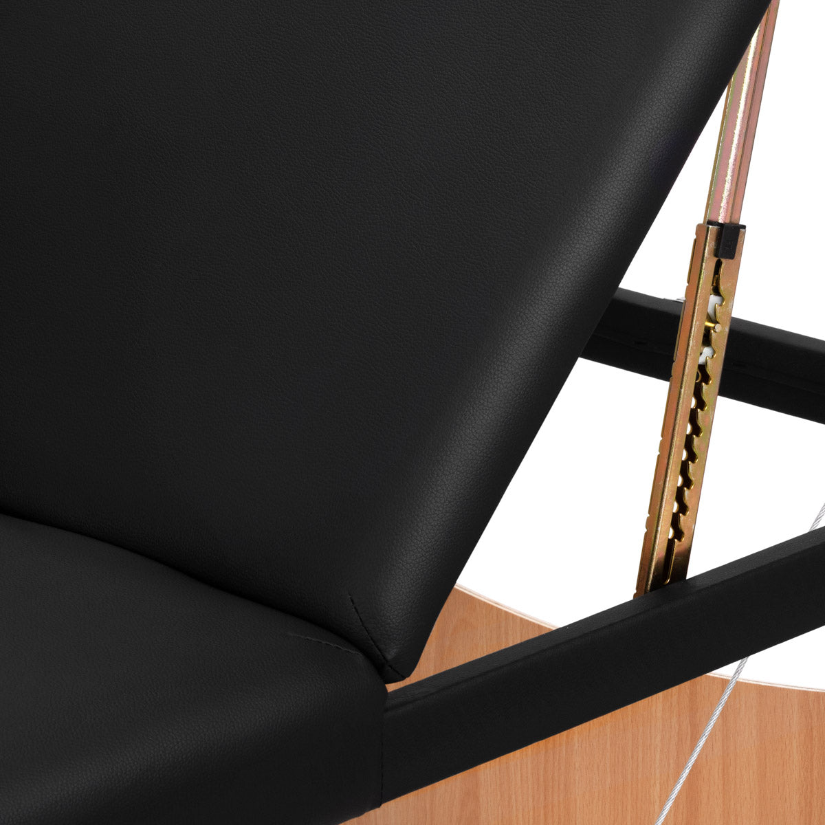 MASSAGELIEGE AUS HOLZ KLAPPBAR KOMFORT ACTIVFIZJO LUX 3-SEKTIONEN 190X70 SCHWARZ