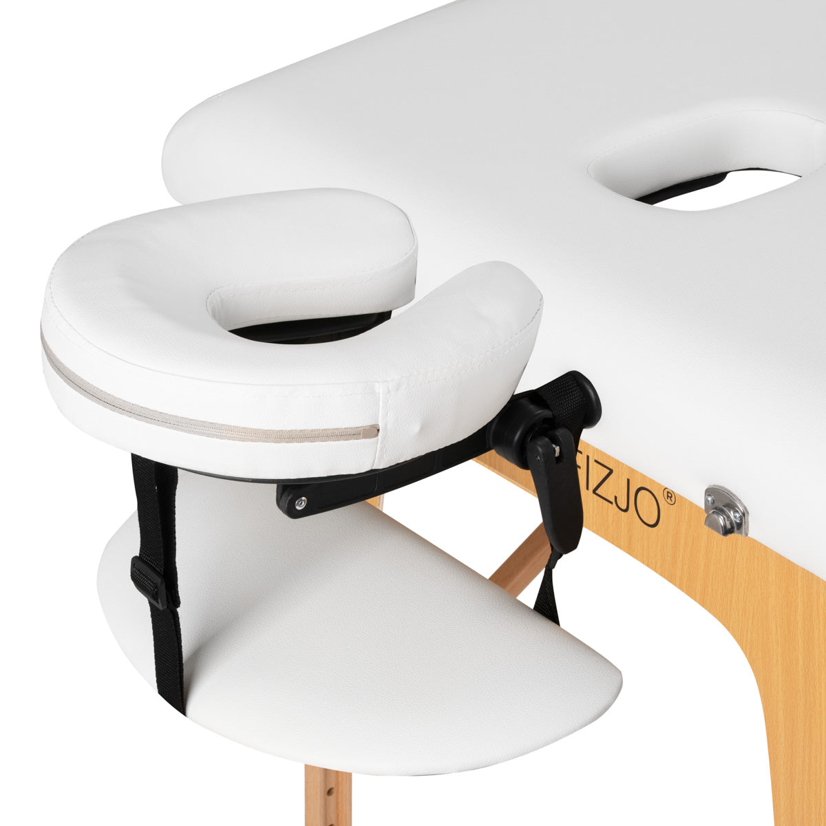 MASSAGELIEGE AUS HOLZ KLAPPBAR KOMFORT ACTIVFIZJO LUX 3 SEGMENTE 190X70 WEISS