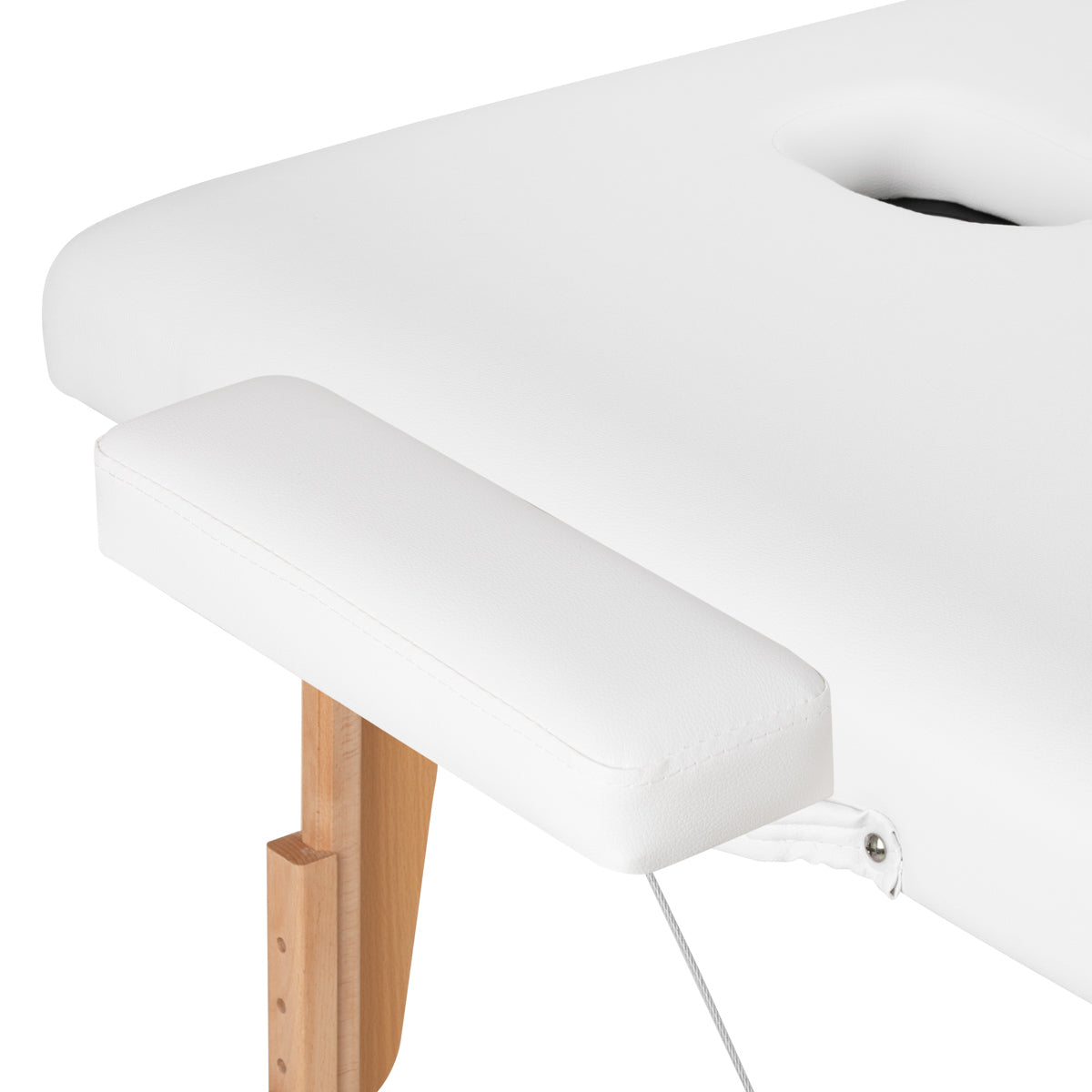 MASSAGELIEGE AUS HOLZ KLAPPBAR KOMFORT ACTIVFIZJO LUX 3 SEGMENTE 190X70 WEISS