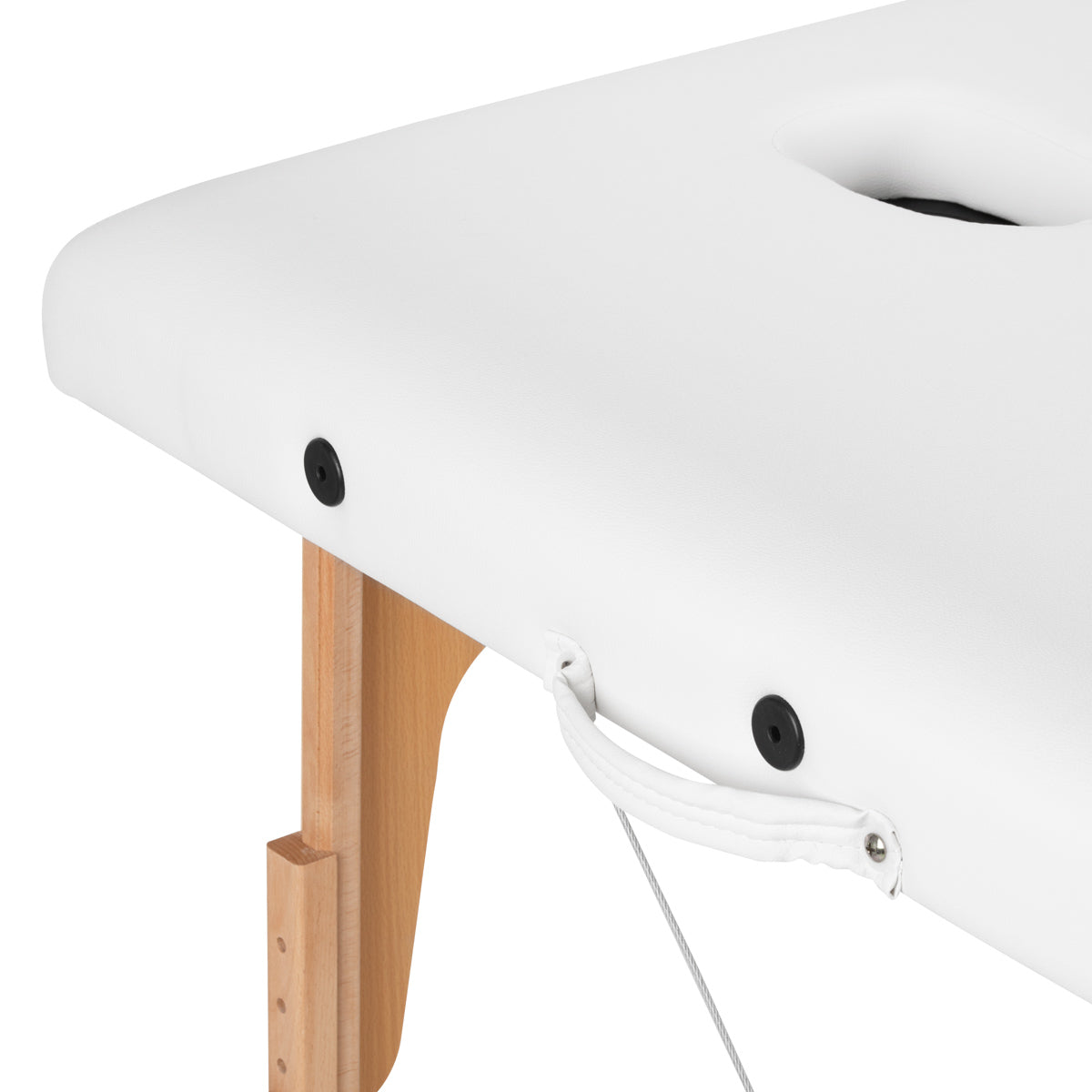 MASSAGELIEGE AUS HOLZ KLAPPBAR KOMFORT ACTIVFIZJO LUX 3 SEGMENTE 190X70 WEISS