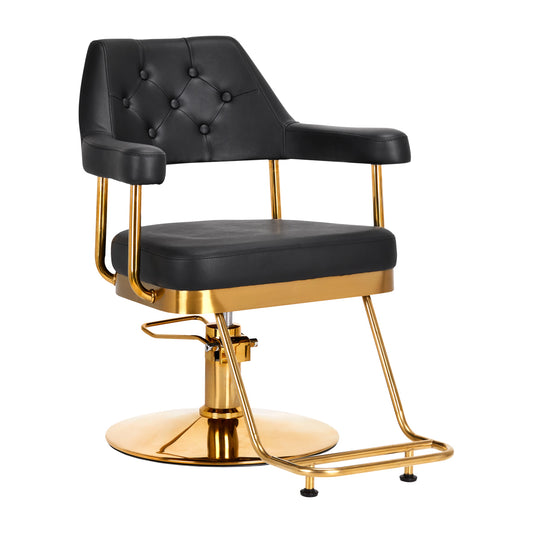 Gabbiano Friseurstuhl Granda gold schwarz