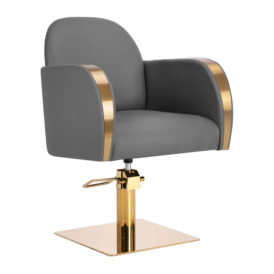 Gabbiano Friseurstuhl Malaga goldgrau