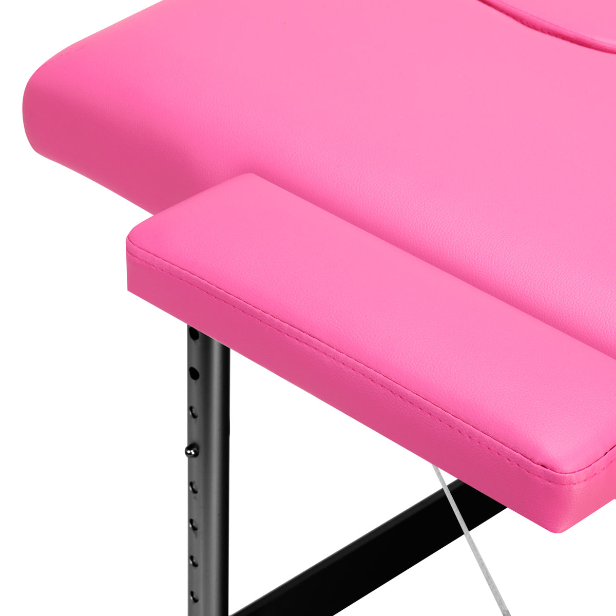 Klappbare Massageliege Aluminium Comfort Activ Fizjo 2 Segmente rosa schwarz Aluminium