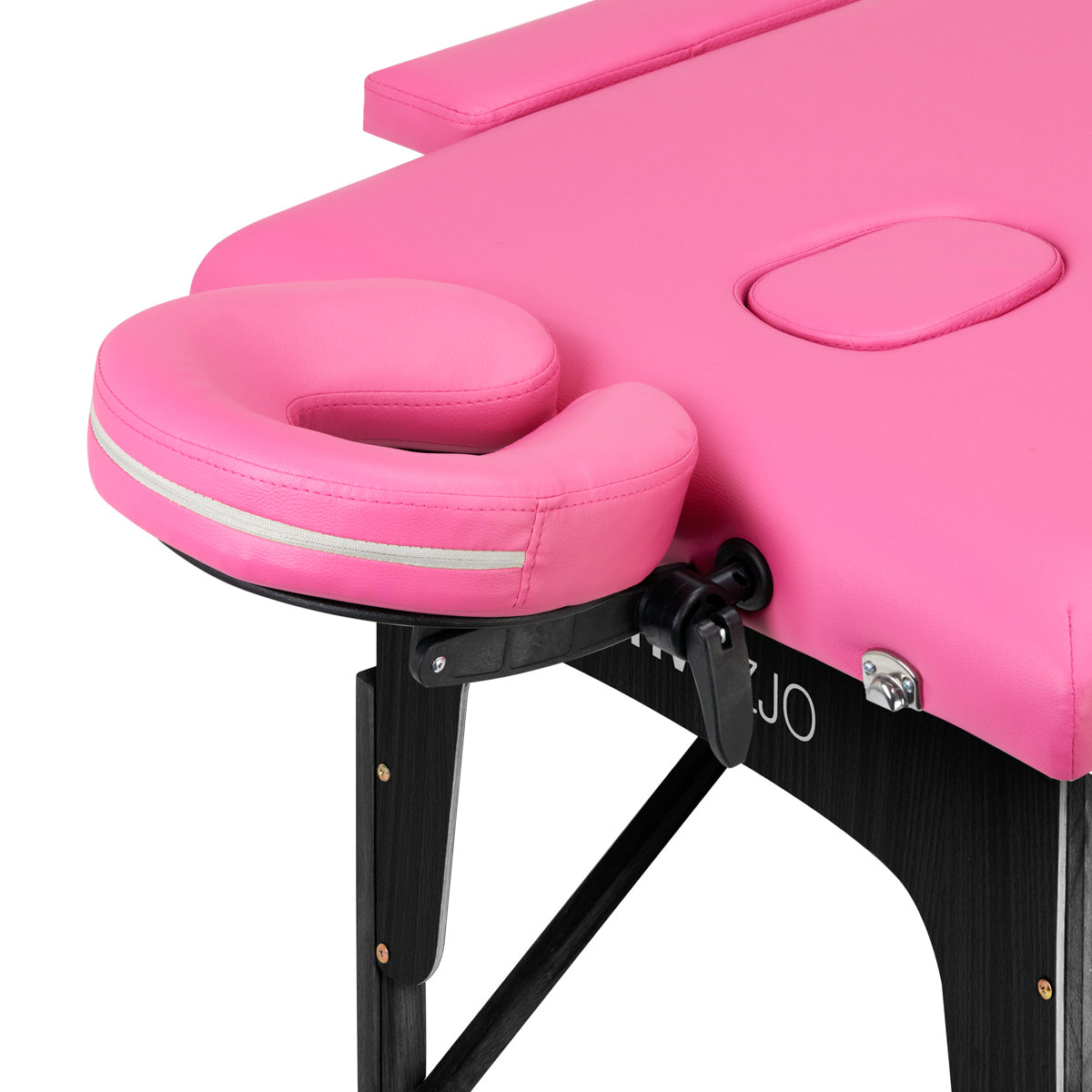 Klappbare Massageliege aus Holz Komfort Activ Fizjo 2 Segmente rosa schwarz Holz