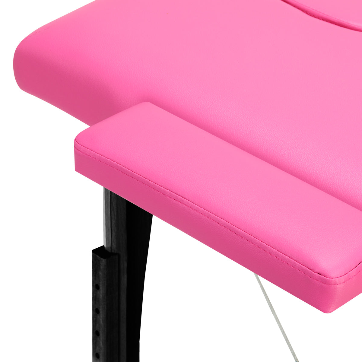 Klappbare Massageliege aus Holz Komfort Activ Fizjo 2 Segmente rosa schwarz Holz