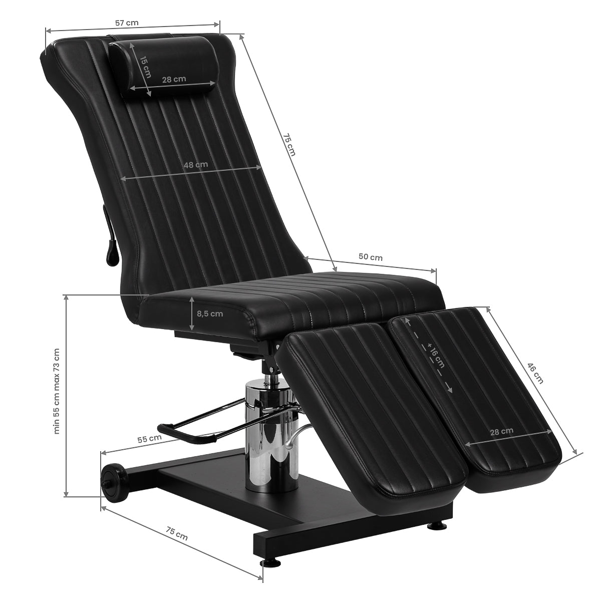 Tattoo Stuhl Pro Ink 611 schwarz