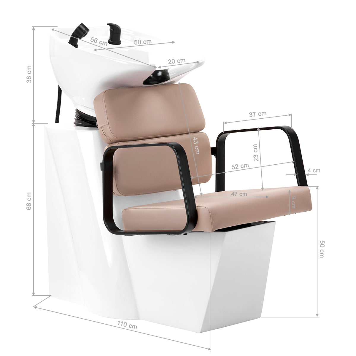 Friseur-Waschstation Porto-BM beige