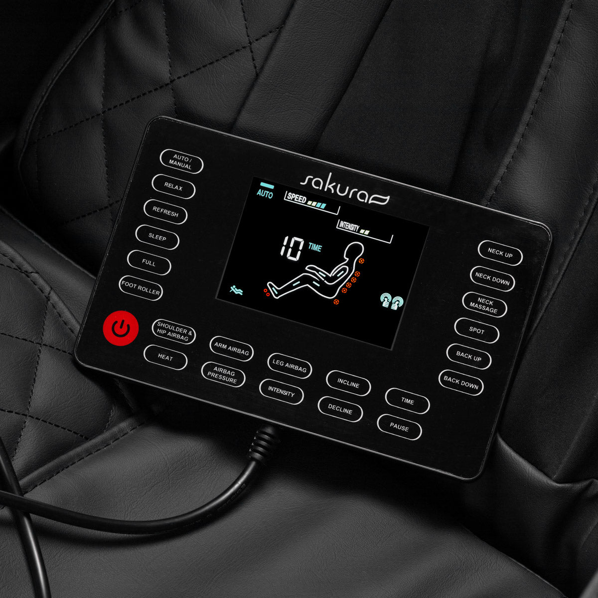 Sakura Massagesessel Standard 801 schwarz-rot