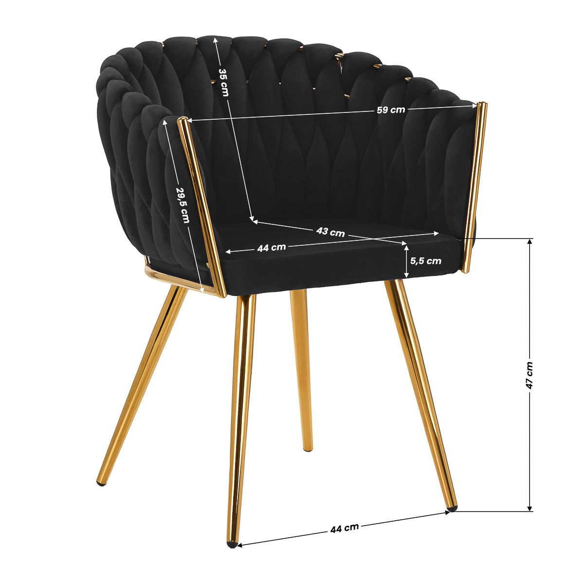 4Rico Sessel QS-GW06G schwarz