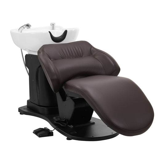 Gabbiano elektrische Friseur-Waschanlage TRYCHO braun