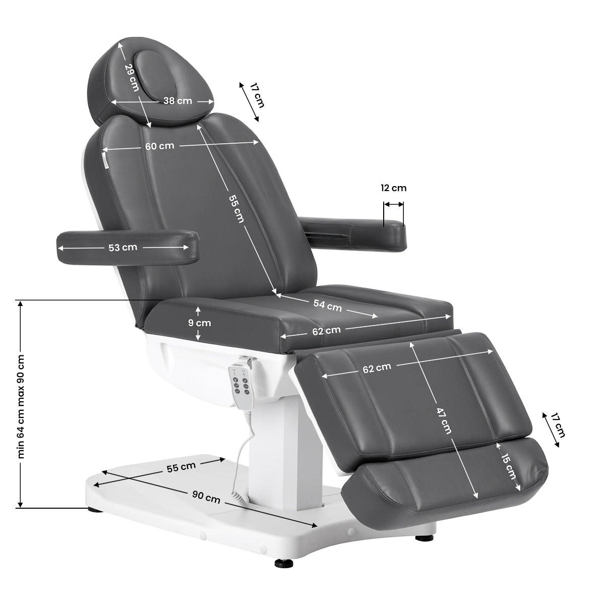 Azzurro 803D 3-motoriger elektrifizierter Kosmetikliege grau