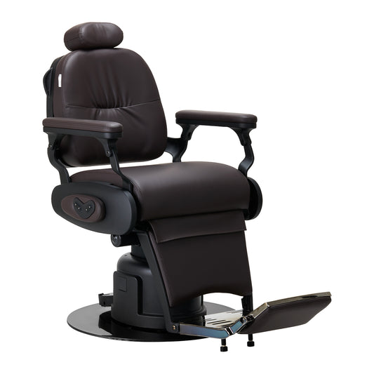 Elektrischer Barberstuhl Gabbiano Duke Braun