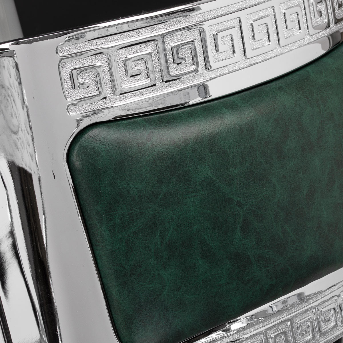 Barberstuhl President Grün Chrom