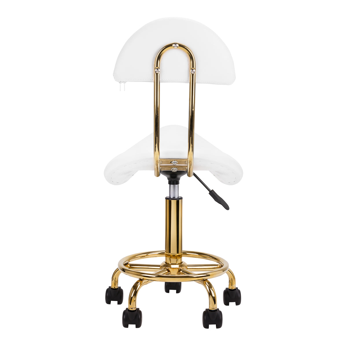 Kosmetikhocker 6001-G gold weiß zweite Kategorie