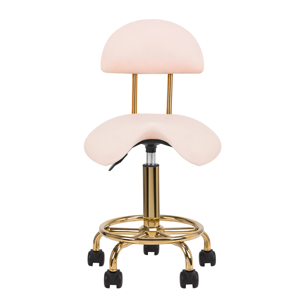 Kosmetikhocker 6001-G gold – pink zweite Kategorie