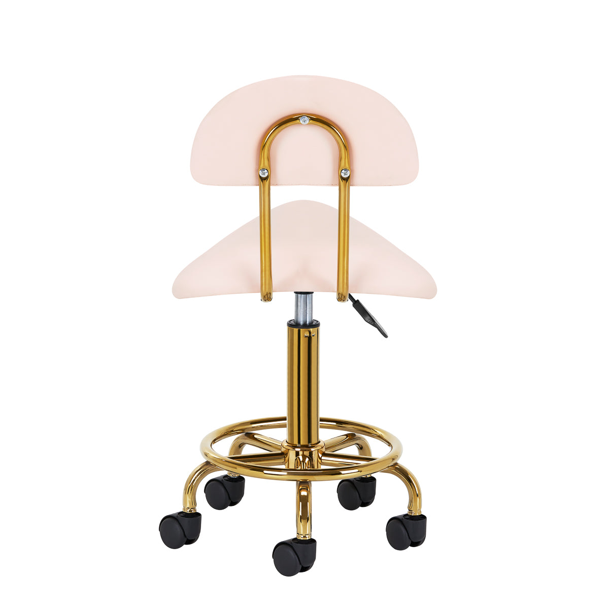 Kosmetikhocker 6001-G gold – pink zweite Kategorie