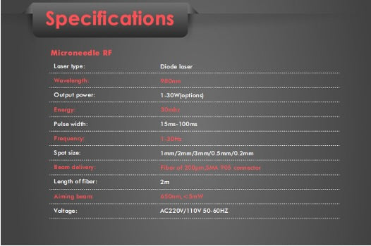 Aesthetic Spider Laser - 980nm Diodenlaser 15 Watt
