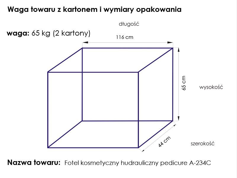 Hydraulische kosmetikliege a 234c pedi weiss
