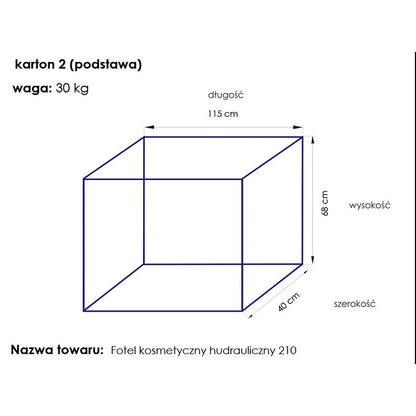 Hydraulische kosmetikliege  a 210 weiss