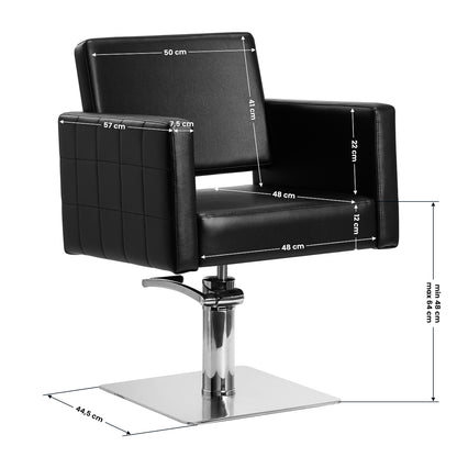 Gabbiano Friseurstuhl Ankara schwarz