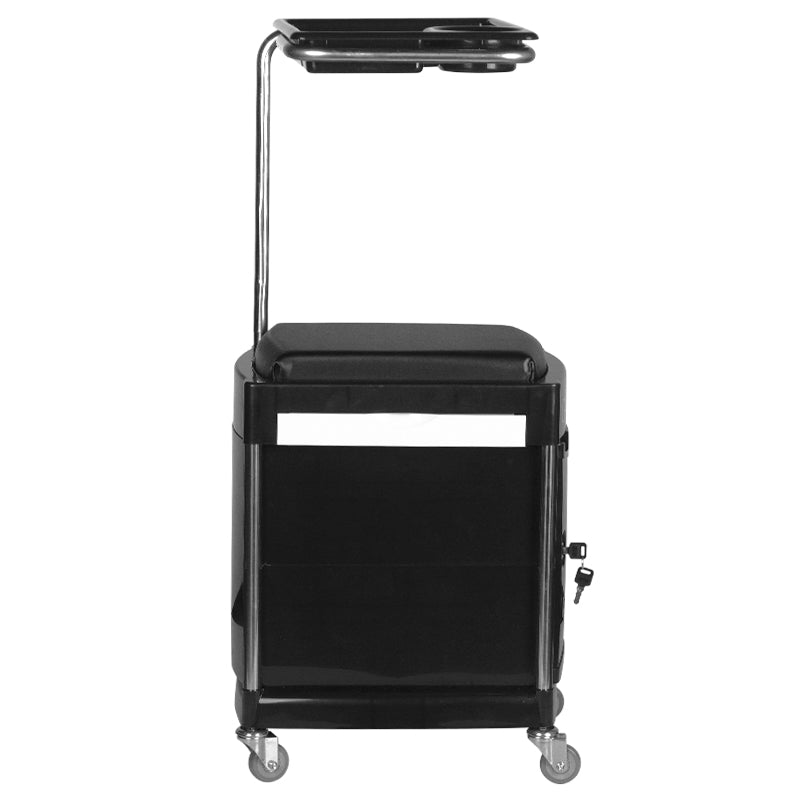Beistellwagen / kosmetikhocker für pediküre 23 plus black