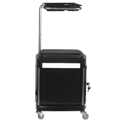 Beistellwagen / kosmetikhocker für pediküre 23 plus black