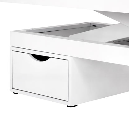 Spa-kosmetikliege azzurro 815b white mit beleuchtung beheizbar