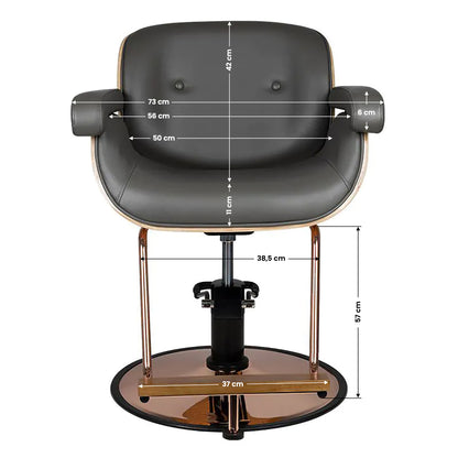 Gabbiano Friseurstuhl Venedig grau