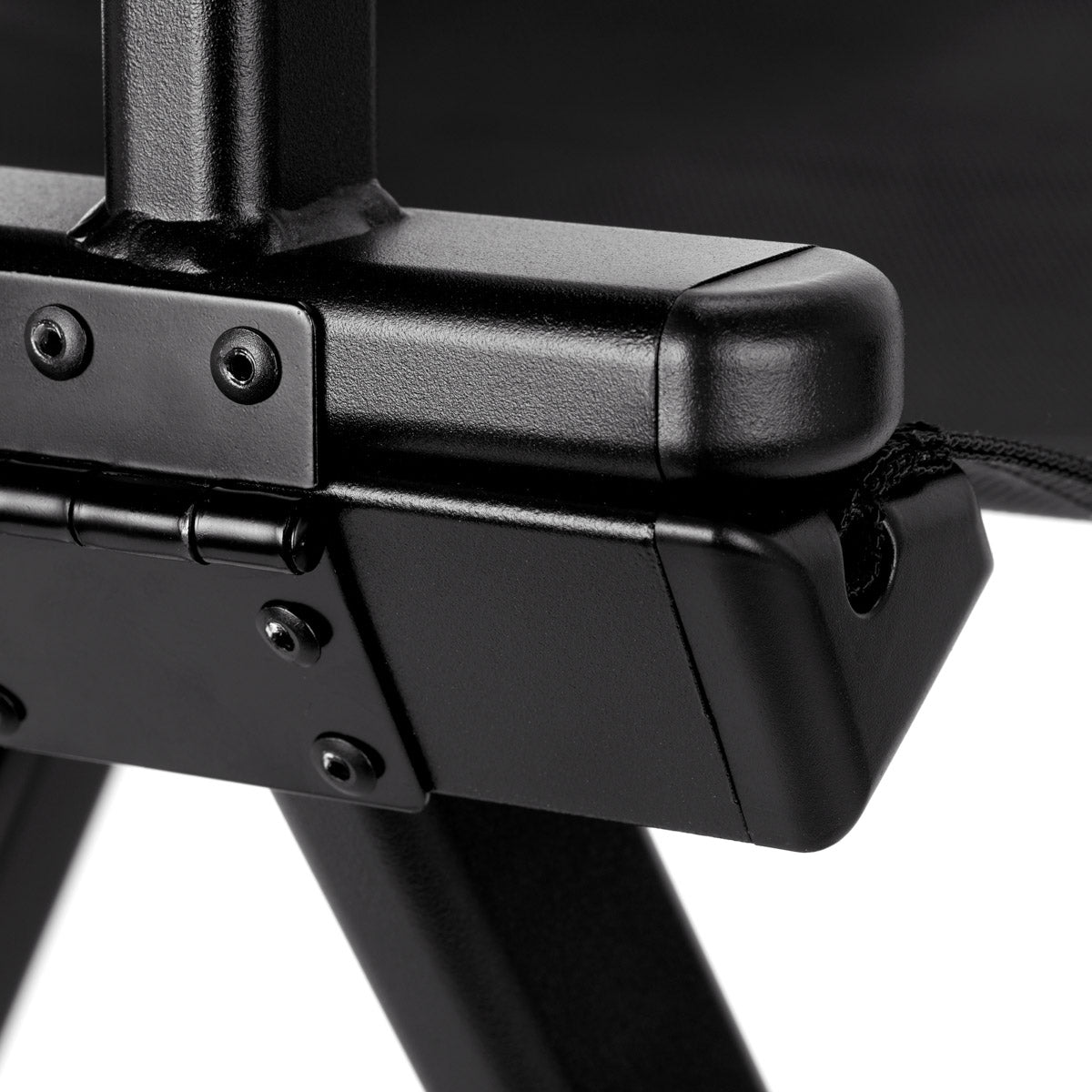 Klappbarer Schminkstuhl Aluminium schwarz