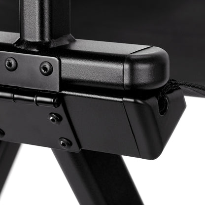 Klappbarer Schminkstuhl Aluminium schwarz