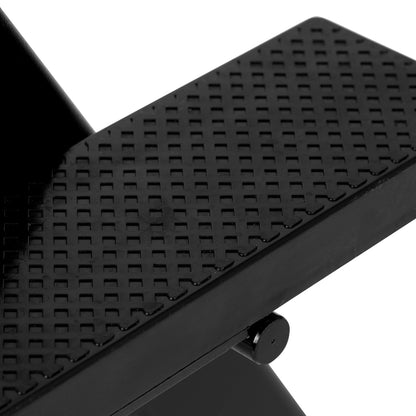 Klappbarer Schminkstuhl Aluminium schwarz