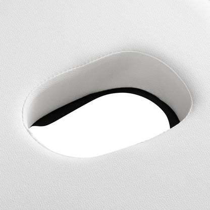 MASSAGELIEGE AUS HOLZ KLAPPBAR COMFORT ACTIV FIZJO LUX 2-SEKTIONEN 190X70 WEISS