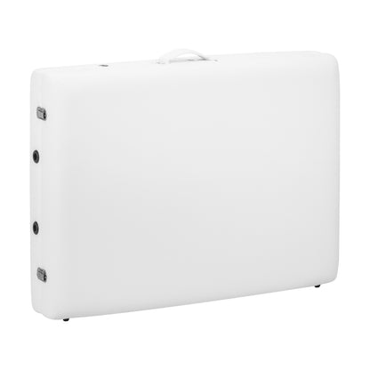 MASSAGELIEGE AUS HOLZ KLAPPBAR COMFORT ACTIV FIZJO LUX 2-SEKTIONEN 190X70 WEISS