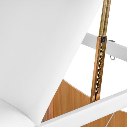 MASSAGELIEGE AUS HOLZ KLAPPBAR KOMFORT ACTIVFIZJO LUX 3 SEGMENTE 190X70 WEISS