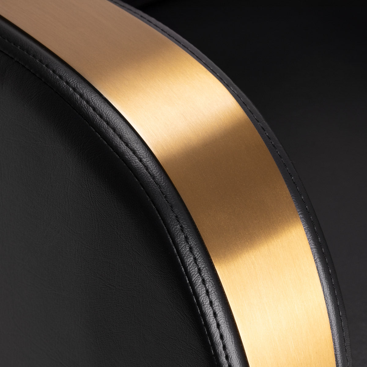 Gabbiano Friseurstuhl Malaga gold schwarz