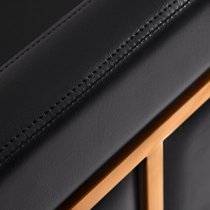 Gabbiano Friseurstuhl Toledo gold schwarz